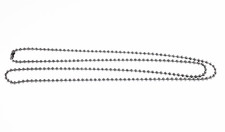 Collana Catenina a PALLIN in Acciaio inox Militare Colore Argento da 60 cm