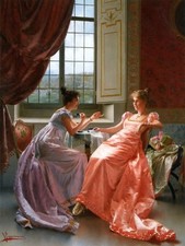 Dipinto ad olio repro Vittorio