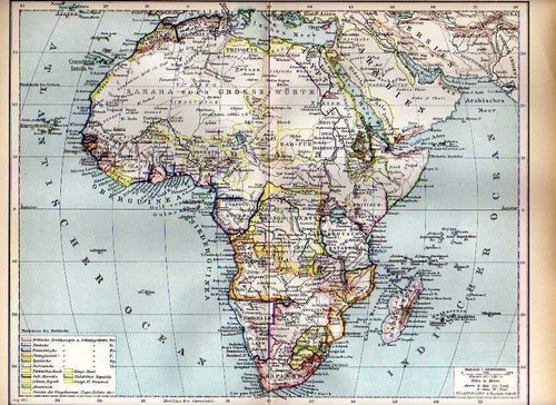 1897 antica mappa - 1897, africa