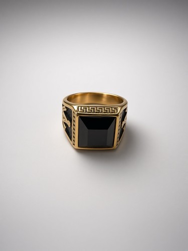 Anello uomo massonico nero - , e