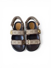 Gucci sandals beige ebony - gucci, gg