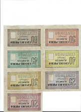 ESPAÑA: VALE RACIONAMIENTO. II REPUBLICA. EMISIONES LOCALES. RC+. RELIQUIAS.