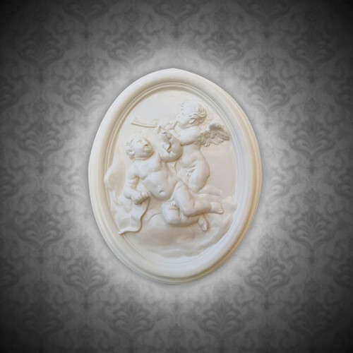 Quadro gesso bassorilievo - gesso,