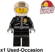 LEGO Personaggio Minifig City Polizia Poliziotto Pilot Moto Motard Casco cty0393