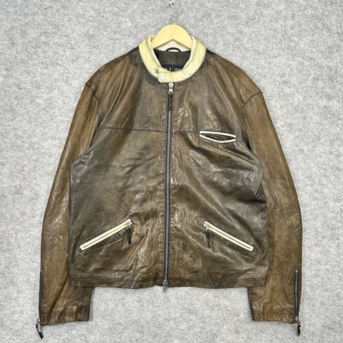 Armani jeans giacca pelle - jeans,