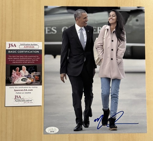 Foto firmata malia obama 8x10 - malia,