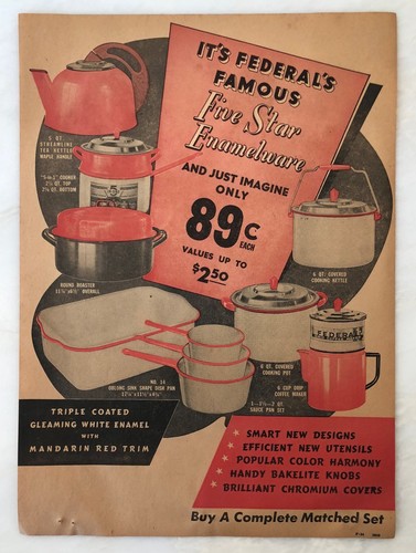 Federal five star enamelware - star,