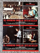 Lotto di N.2 Fotobuste -IL GIORNO DELLO SCIACALLO - Lobbycard Foto di scena