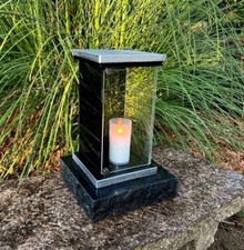 Lanterna tombale base lampada tombale luce tombale nero argento oro ottone