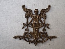 ANTICO FREGIO OTTONE STILE IMPERO TRAFORATO DECORO MOBILI ABBELLIMENTO ELEMENTI