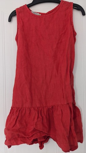 Abito lino rosso grand - lino,