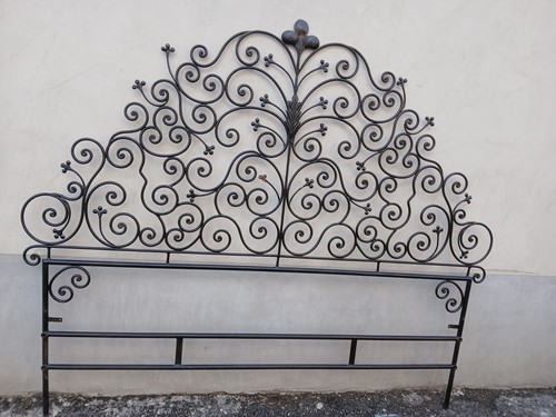 Testata letto ferro riccioli - testata, a