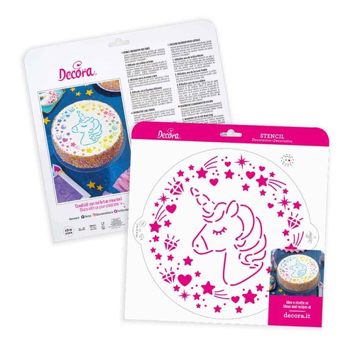Stencil per torte - , unicorno