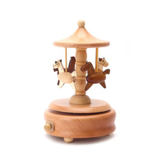 Carousel Music Box Wooden