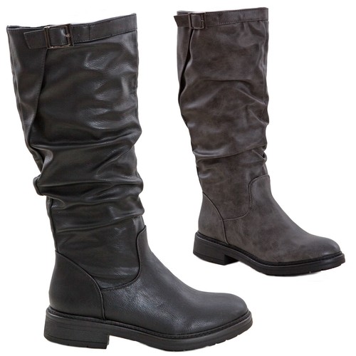 Scarpe donna stivali biker