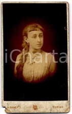 1880 TORINO Ritratto Daria GRISI DELLA PIE' bambina - Foto CDV