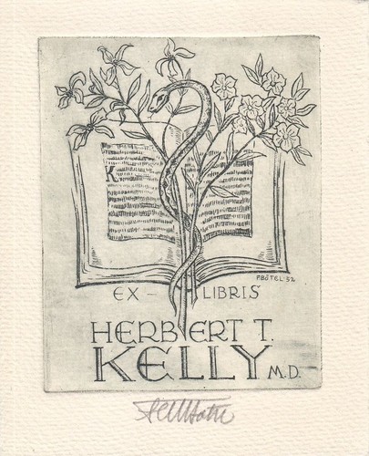 Exlibris bookplate incisione - bookplate,