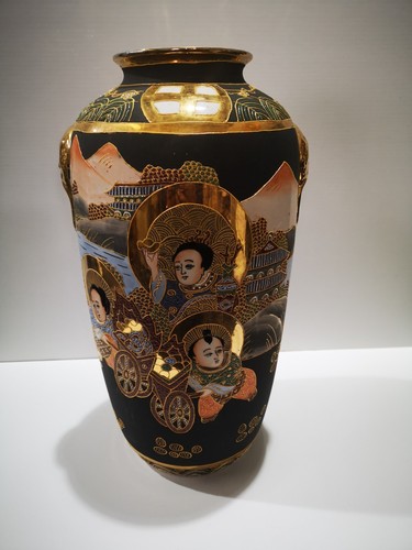 Vaso vintage satsuma orientale - vaso,