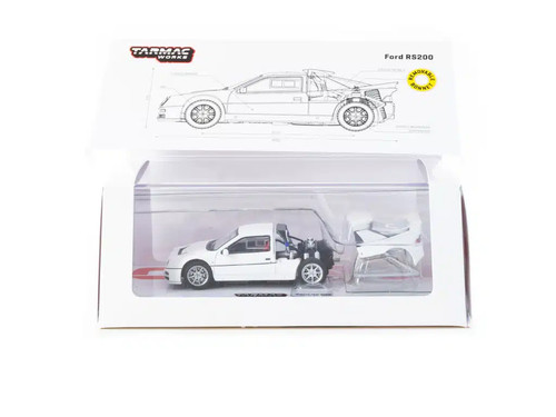 Tarmac works ford rs200 white - tarmac,