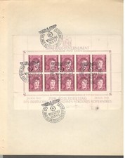 1943 DEUTSCHE REICH GENERALGOUVERNEMENT EDGE USED CIF BF2