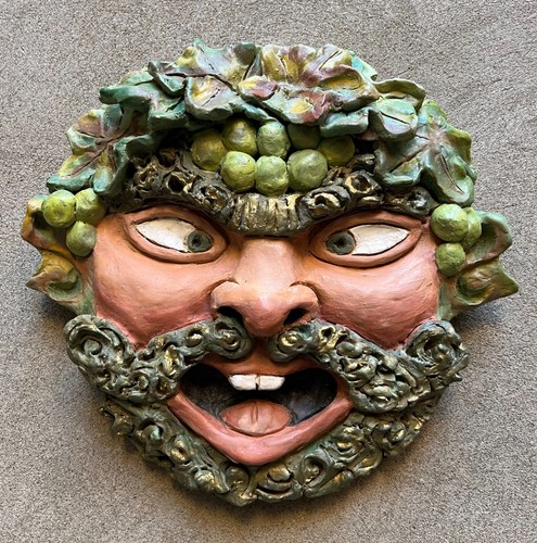 Maschera muro terracotta - maschera, da
