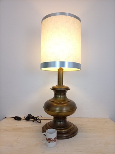 Large brass modernist table - large,