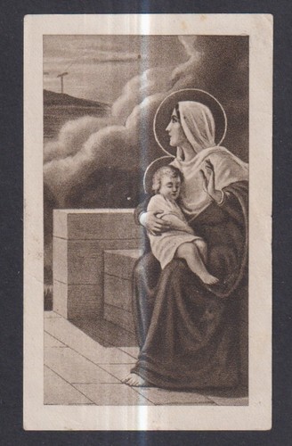 Santino antico madonna - santino,