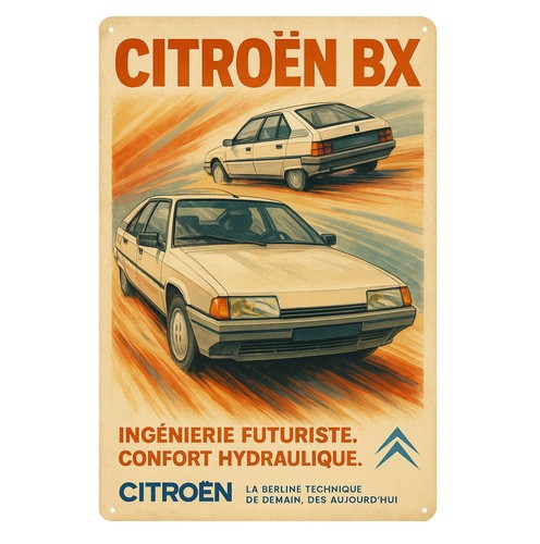 Poster metallo per auto - poster, in