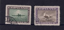 GROENLAND Scott #'s 26 e 27, USATO / XF - numeri 2 e 5 corone! SCV $64,00
