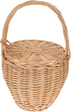 Borsa in Rattan Intrecciata a