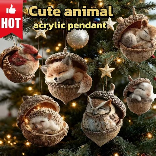 Ornamenti ghianda animali