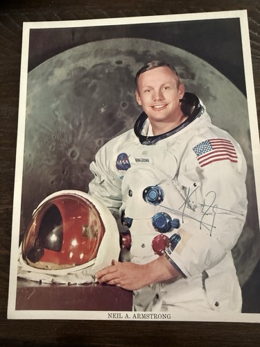 Foto firmata neil armstrong - firmata,
