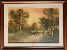 Dipinto con paesaggio 90x70 cm