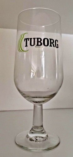 Bicchiere vetro birra tuborg - bicchiere,
