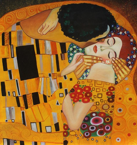 Gustav klimt bacio repro - gustav, il