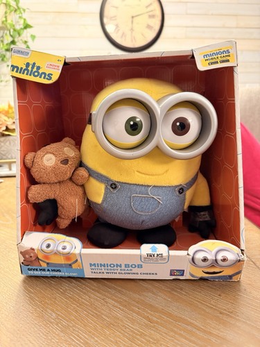 Talking minion bob with teddy - with,