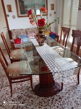 VENDO TAVOLO IN CRISTALLO E MOBILE SALA 339 6545513