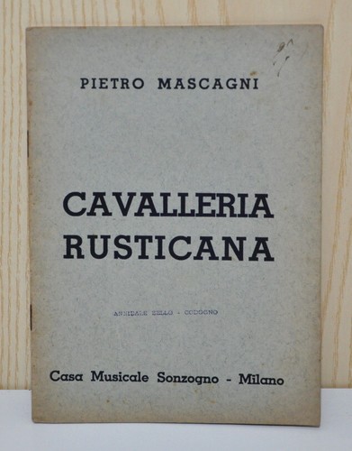 Libretto opera cavalleria - libretto,