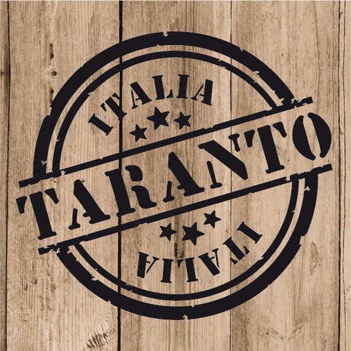 Taranto adesivo vinile - taranto, cm