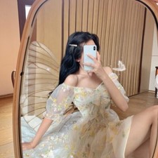S-XL Floreale Fairy Mini Abito