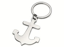 N.10 PORTACHIAVI INCIDIBILE con ANCORA BARCA Cm.9x4,5 con ANELLO e SCATOLA 7280