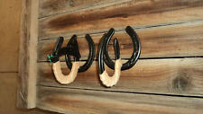 TAN FELTRO BLOCCO RUSTICO fucile OLD WEST 2 peace gun rack caccia ferro di cavallo