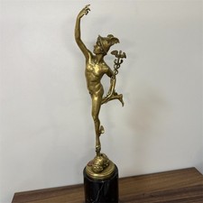 Statua Mercurio Bronzo Ermete