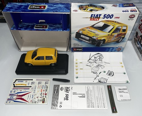 Burago fiat 500 rally - burago,