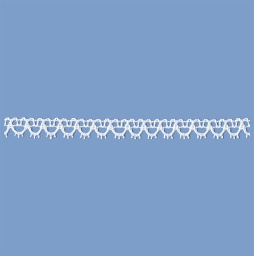 Merletto cotone bianco - merletto,