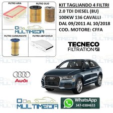 KIT TAGLIANDO 4 FILTRI AUDI Q3