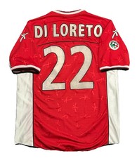 MAGLIA CALCIO PERUGIA DI LORETO MATCH WORN PREPARATA INDOSSATA 2002/03 GALEX