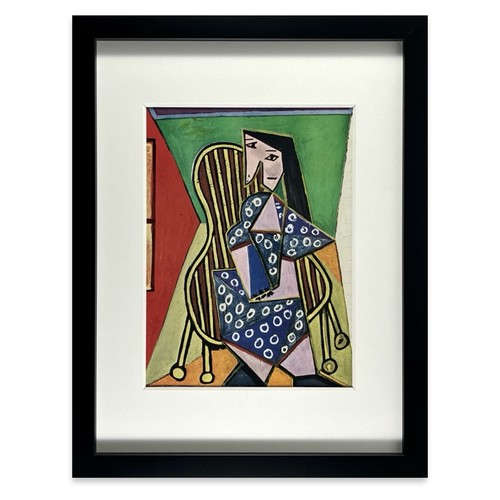 Pablo picasso assise femme - -,