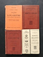 lotto manuali Hoepli Tavole di