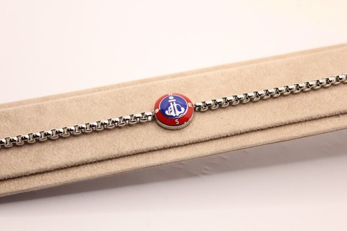 Bracciale acciaio ancora - acciaio,